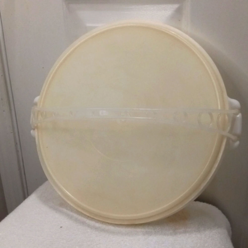 Tupperware 12" Round Veggie Carrier With Lid